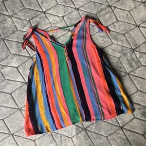 Colorful Striped Summer Top